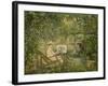 Femme peignant dans un paysage-Pierre Laprade-Framed Giclee Print