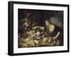 Femme prenant des fruits-Pier Francesco Mola-Framed Giclee Print