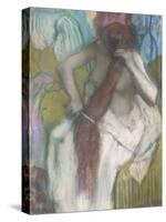 Femme se peignant ou La chevelure-Edgar Degas-Stretched Canvas