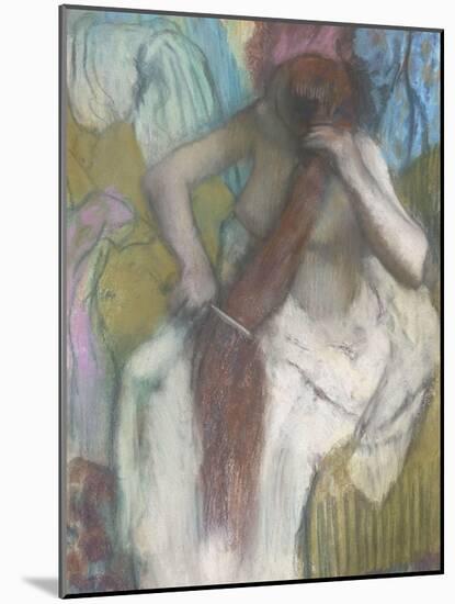 Femme se peignant ou La chevelure-Edgar Degas-Mounted Giclee Print