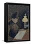 Femme sous la lampe-Paul Signac-Framed Stretched Canvas