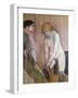 Femme tirant son bas-Henri de Toulouse-Lautrec-Framed Giclee Print