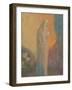 Femme voilée debout-Odilon Redon-Framed Giclee Print