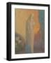 Femme voilée debout-Odilon Redon-Framed Giclee Print