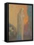 Femme voilée debout-Odilon Redon-Framed Stretched Canvas