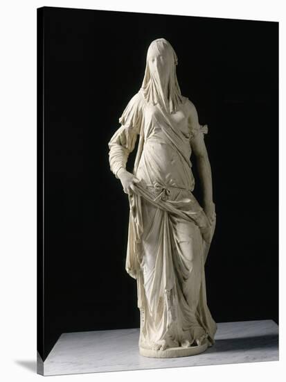 Femme voilée; figure allégorique de la Foi ?-Antonio Corradini-Stretched Canvas