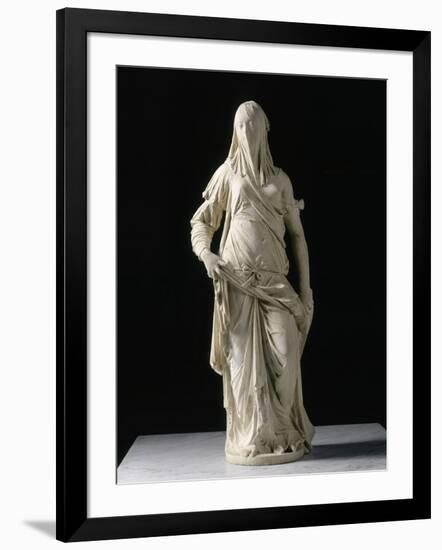 Femme voilée; figure allégorique de la Foi ?-Antonio Corradini-Framed Giclee Print