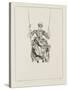 Femme vue de dos sur une balançoire-Jean Antoine Watteau-Stretched Canvas