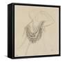 Femme vue de dos, une écharpe sur ses épaules-Henri Edmond Cross-Framed Stretched Canvas