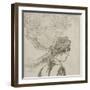 Femme vue en buste, de profil à droite : "La bonne"-Edgar Degas-Framed Giclee Print