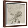 Femme vue en buste, de profil à droite : "La bonne"-Edgar Degas-Framed Giclee Print