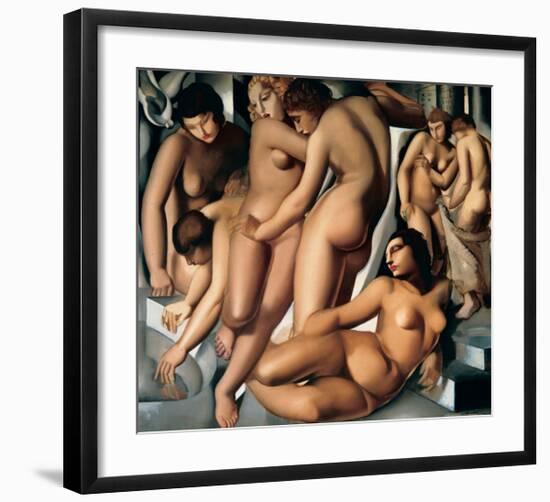 Femmes au Bain-Tamara de Lempicka-Framed Premium Giclee Print