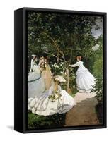 Femmes au jardin (Women in the Garden), 1866-67-Claude Monet-Framed Stretched Canvas