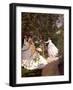 Femmes au jardin-Claude Monet-Framed Giclee Print