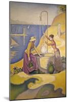 Femmes au puits-Paul Signac-Mounted Giclee Print