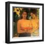 Femmes aux Mangues-Paul Gauguin-Framed Art Print