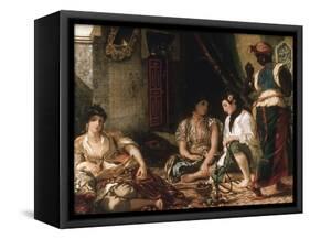 Femmes D'Alger Dans Leur Appartement (Women of Algiers in their Apartment) C. 1834-Eugene Delacroix-Framed Stretched Canvas