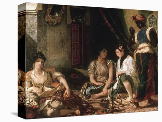 Femmes D'Alger Dans Leur Appartement (Women of Algiers in their Apartment) C. 1834-Eugene Delacroix-Stretched Canvas