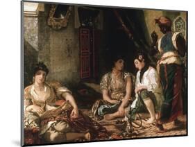 Femmes D'Alger Dans Leur Appartement (Women of Algiers in their Apartment) C. 1834-Eugene Delacroix-Mounted Giclee Print