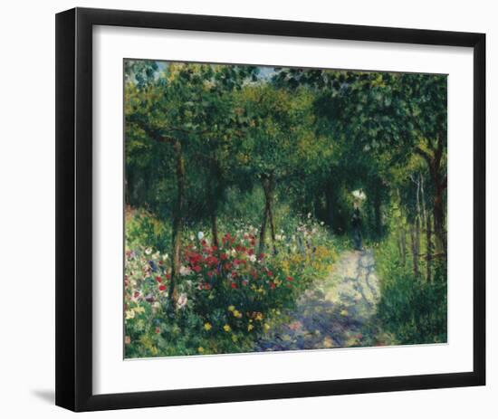 Femmes dans un Jardin, 1873-Pierre-Auguste Renoir-Framed Premium Giclee Print