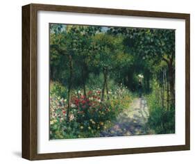 Femmes dans un Jardin, 1873-Pierre-Auguste Renoir-Framed Premium Giclee Print