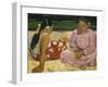 Femmes de Tahiti ou Sur la plage-Paul Gauguin-Framed Giclee Print