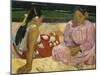 Femmes de Tahiti ou Sur la plage-Paul Gauguin-Mounted Giclee Print