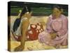 Femmes de Tahiti ou Sur la plage-Paul Gauguin-Stretched Canvas