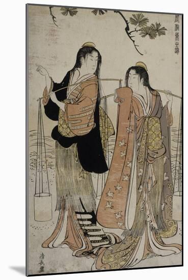 Femmes des marais salants-Torii Kiyonaga-Mounted Giclee Print