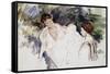 Femmes et enfants-Mary Cassatt-Framed Stretched Canvas