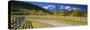 Fence along a Road, Sneffels Range, Colorado, USA-null-Stretched Canvas