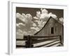 Fence and Barn-Aaron Horowitz-Framed Photographic Print