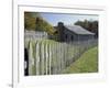 Fence and Cabin, Hensley Settlement, Cumberland Gap National Historical Park, Kentucky, USA-Adam Jones-Framed Photographic Print