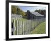 Fence and Cabin, Hensley Settlement, Cumberland Gap National Historical Park, Kentucky, USA-Adam Jones-Framed Photographic Print