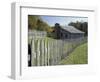 Fence and Cabin, Hensley Settlement, Cumberland Gap National Historical Park, Kentucky, USA-Adam Jones-Framed Photographic Print