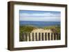 Fence and Sand Dunes on Coast-Paul Souders-Framed Photographic Print