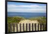 Fence and Sand Dunes on Coast-Paul Souders-Framed Photographic Print