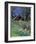 Fence, Barn and Daffodils, Northern California, USA-Darrell Gulin-Framed Photographic Print