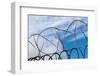 Fence, Barrier, Barbed Wire-Catharina Lux-Framed Photographic Print