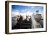 Fence Detail with People-Felipe Rodríguez-Framed Photographic Print