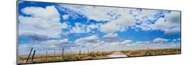 Fence in a field, New Mexico, USA-null-Mounted Photographic Print