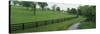 Fence in a Field, Woodford County, Kentucky, USA-null-Stretched Canvas