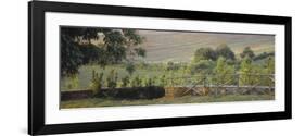 Fence in a Vineyard, Barbaresco Docg, Piedmont, Italy-null-Framed Photographic Print