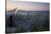 Fence in Sand Dunes, Cape Cod, Massachusetts-Paul Souders-Stretched Canvas