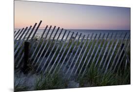 Fence in Sand Dunes, Cape Cod, Massachusetts-Paul Souders-Mounted Photographic Print
