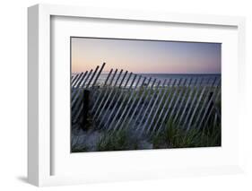 Fence in Sand Dunes, Cape Cod, Massachusetts-Paul Souders-Framed Photographic Print