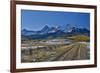 Fence Lined road and San Juan Mountain Range, Colorado-Darrell Gulin-Framed Photographic Print