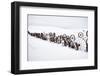 Fence Made of Old Iron Wheels on Snow-Terry Eggers-Framed Photographic Print