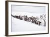 Fence Made of Old Iron Wheels on Snow-Terry Eggers-Framed Photographic Print