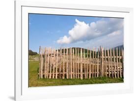 Fence, Old and Weathered, in Biogradska Gora National Park, Montenegro-ollirg-Framed Photographic Print